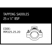 Marley Philmac Tapping Saddles 25mm x ¾ BSP - MM325.25.20